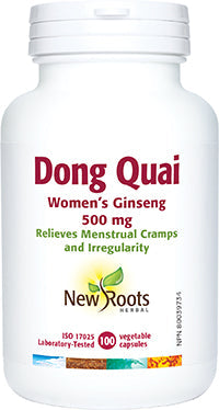 NEW ROOTS Dong Quai Women’s Ginseng · 500 mg 100 capsules