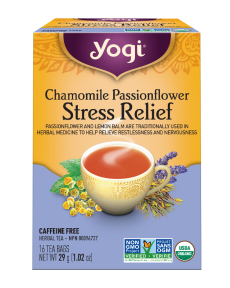 YOGI TEAS Stress Relief Tea, Chamomile Passionflower, Organic 16ct