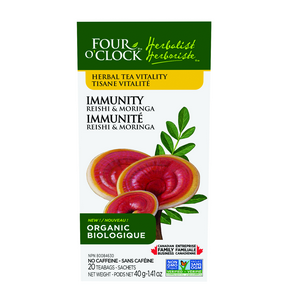 Four O'Clock   Immunity Reishi&Moringa Herbal Tea  20bg
