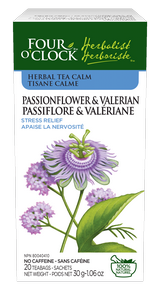 FOUR O’CLOCK -  Calm, Passionflower & Valerian Herbal Tea    20ct