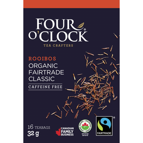 FOUR O’CLOCK -   Classic Rooibos Organic Fairtrade Herbal Tea    16ct
