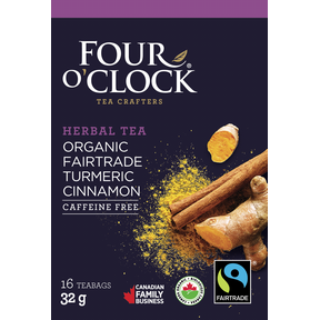 FOUR O’CLOCK -   Turmeric Cinnamon Organic Fairtrade Herbal Tea    16ct
