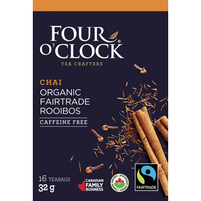 FOUR O’CLOCK -   Rooibos   Chai Herbal Tea   16ct