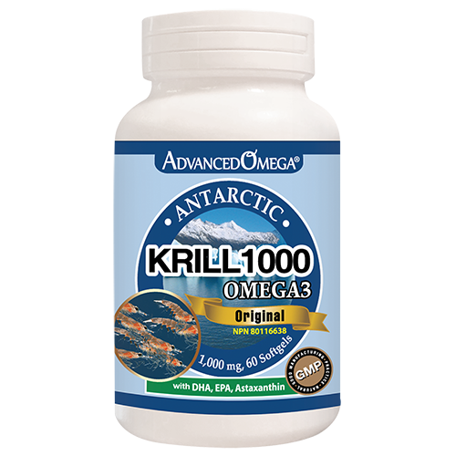 Advanced Omega® Antarctic KRILL 1000mg 60 Softgels Upgraded