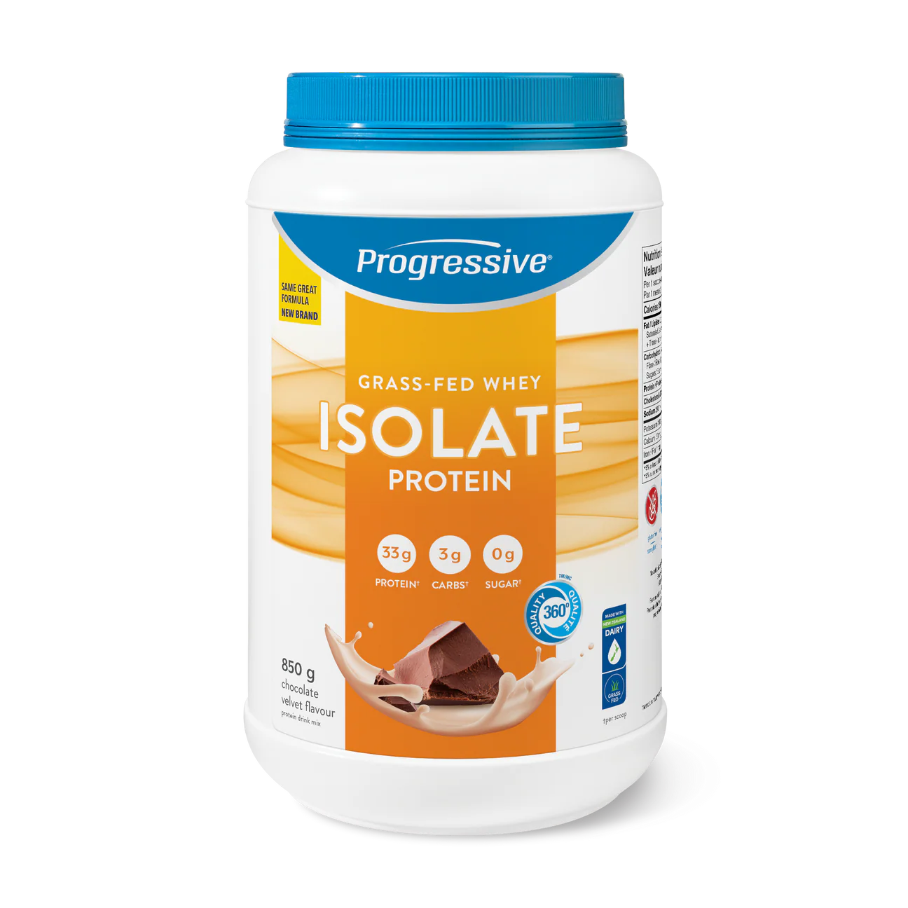 Progressive Grass Fed Whey Isolate - 850g Chocolate