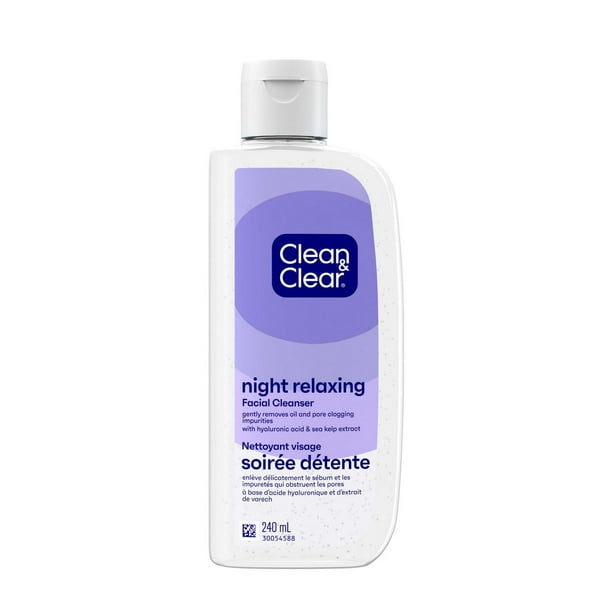 CLEAN&CLEAR NIGHT RELAX FACIAL CLEANSER 240ML