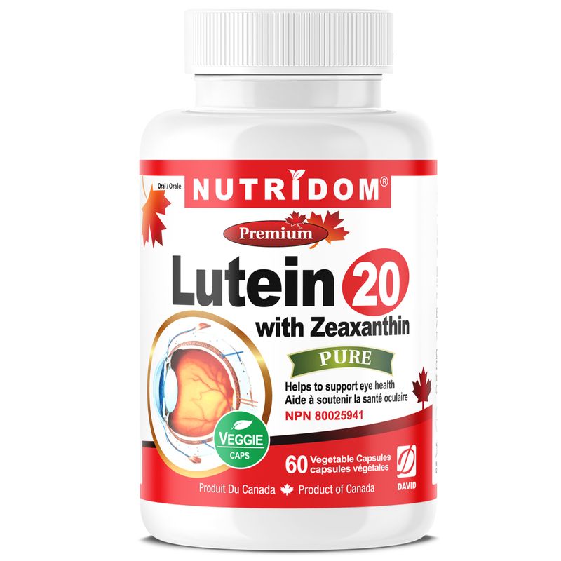 NUTRIDOM® Lutein+Zeaxanthin 20 60 Vcaps