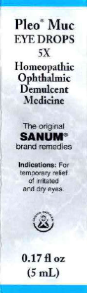 Pleo Sanum   Pleo MUC Eye Drops (Mucokehl) 5X   5 ml drops