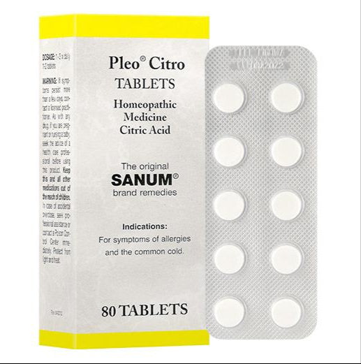Pleo Sanum   Pleo Citro (Citrokehl) Tablets 10X 30X 200X   80 tablets
