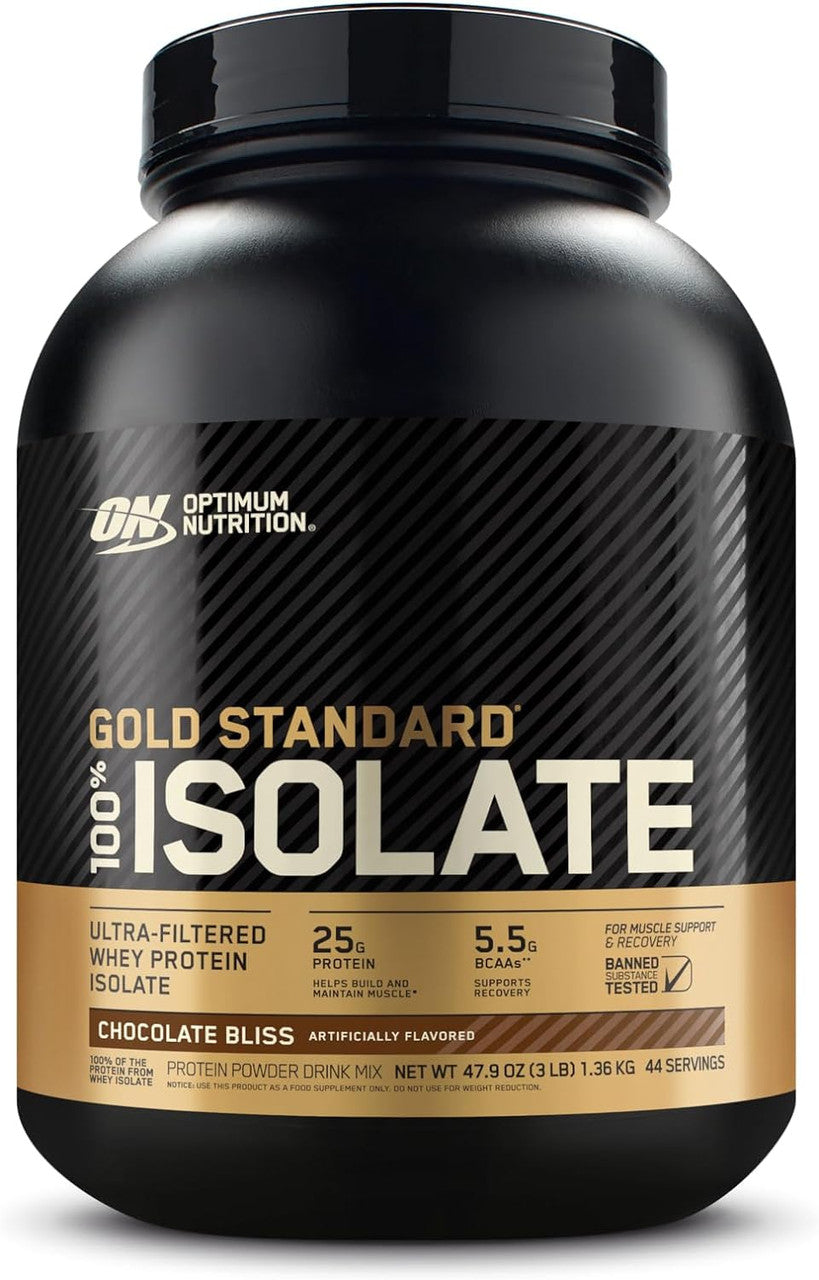 OPTIMUM NUTRITION GOLD STANDARD 100% ISOLATE CHOCOLATE BLISS 3lbs
