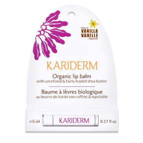 Kariderm   Organic Lip Balm Vanilla 5ml