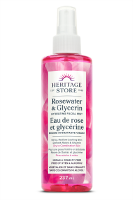 Heritage Store   Rosewater & Glycerin Mist Sprayer 237ml