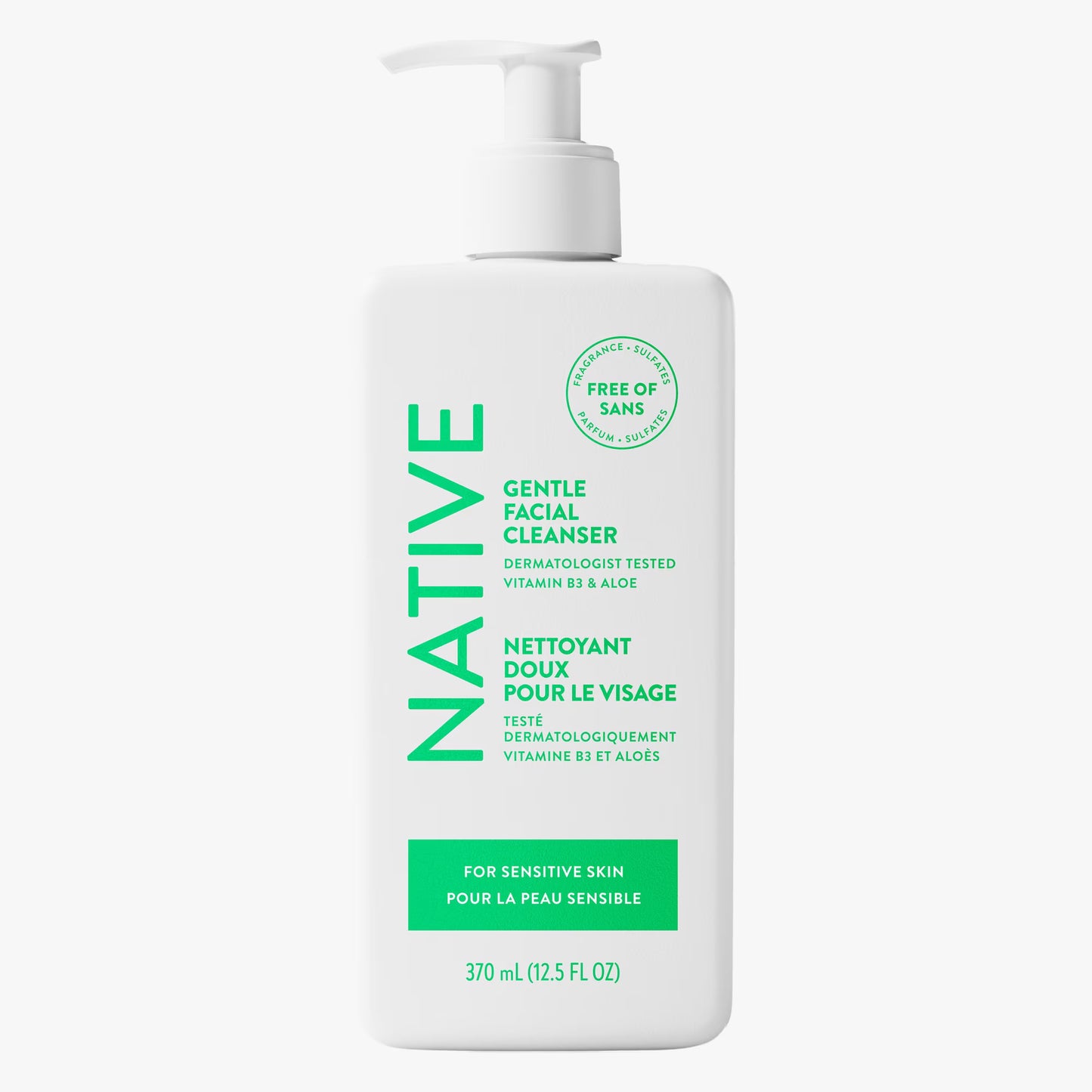 NATIVE GENTLE CLEANSER VITAMIN B3 ALOE 370ML