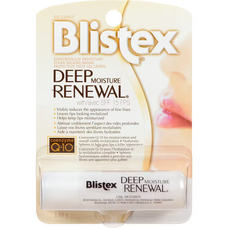 BLISTEX RENEW DEEP MOISTURE 3.69G STICK MED. pack of 12