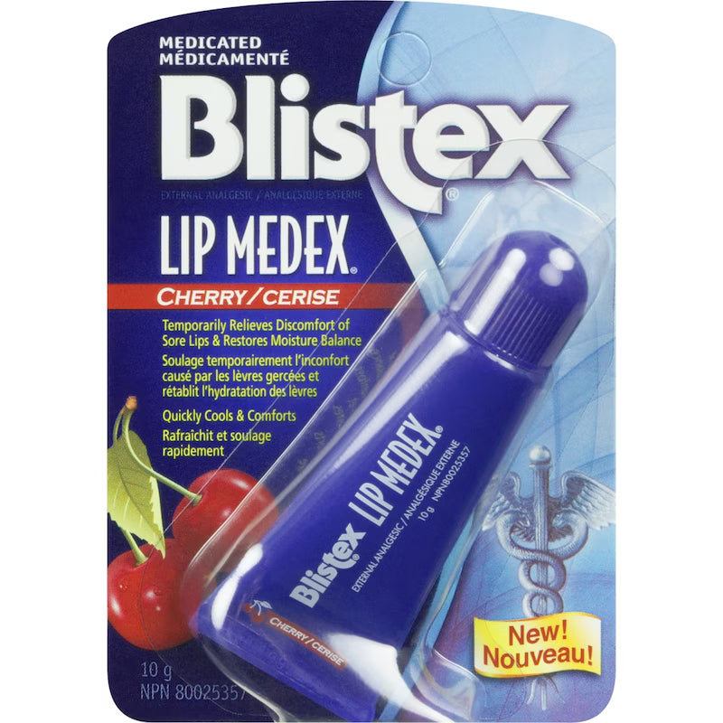 BLISTEX LIP MEDEX CHERRY TUBE 10G OINTMENT pack of 12