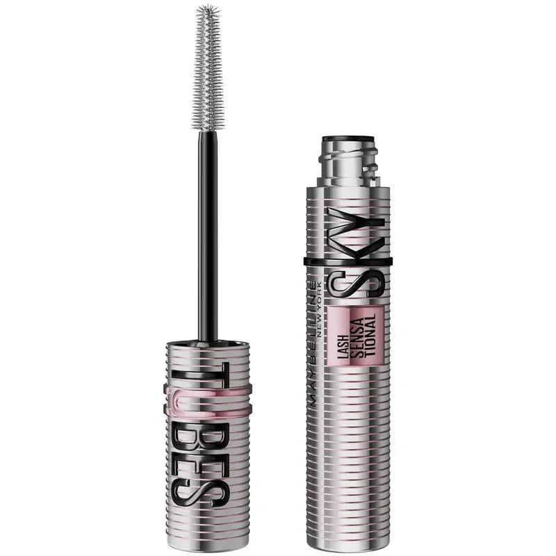 MAYBELLINE SKY HIGH TUBES MASCARA BLACKEST BLACK pack of 3