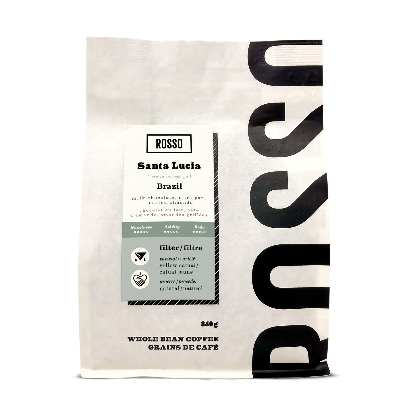 Rosso   Santa Lucia - Whole Bean Coffee 340g