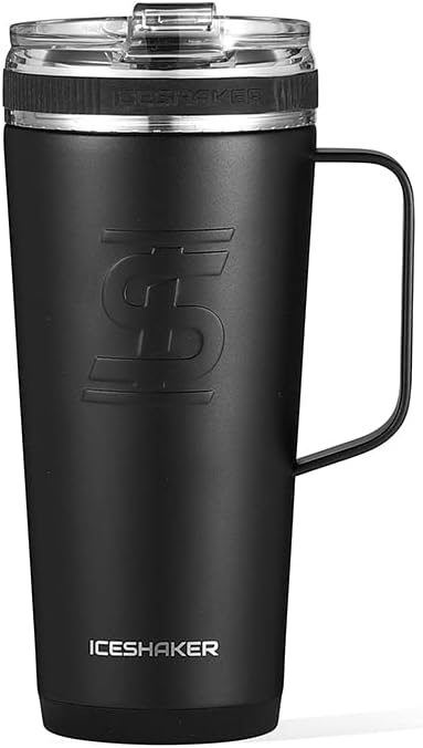 ICE SHAKER Ice Shaker - Flex Bottle with Handle - Black 26oz 26 oz