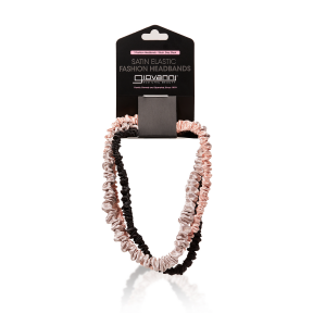 Giovanni Cosmetics   Satin Elastic Fashion Headband 3ct