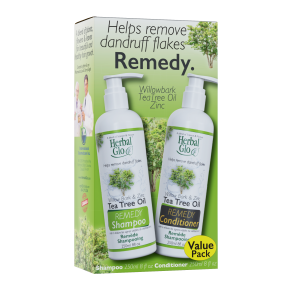 Herbal Glo   Tea Tree REMEDY Sham/Con VALUE PK 2pk