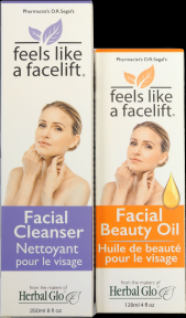 Herbal Glo   Facial Beauty Oil W/FREE Cleanser 2pk