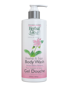 Herbal Glo   Rosehip & Sage Hand & Body Wash 500ml