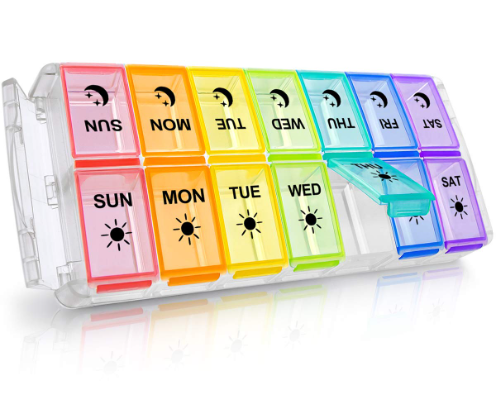PILL WEEKLY ORGANIZER TWICE A DAY