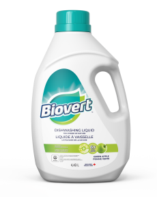 BIOVERT -   Dishwashing Liquid, Green Apple, Refill    4.43L
