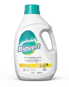 BIOVERT -  Dishwashing Liquid, Lemon, Refill, HE    4.43L