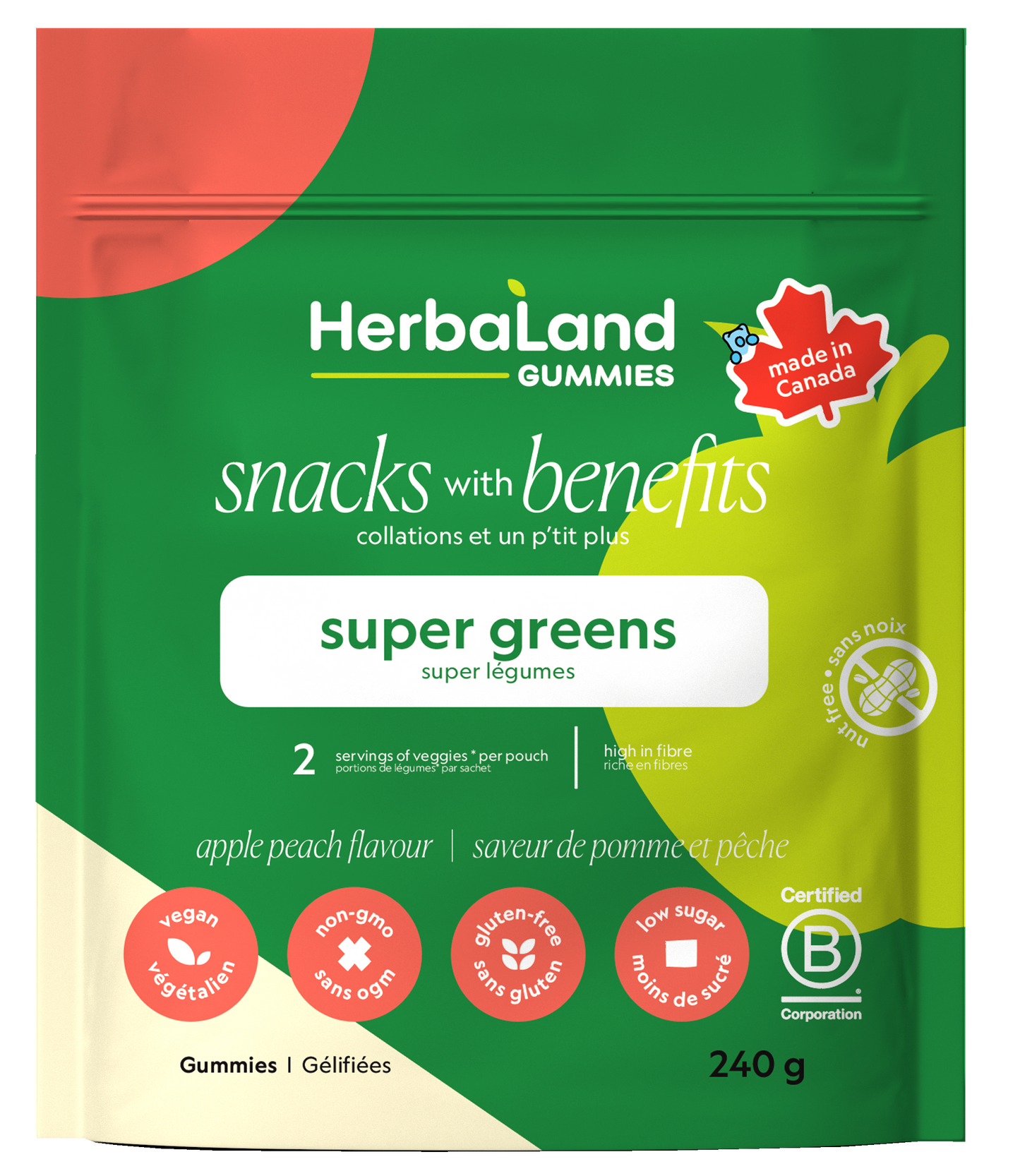 Herbaland   Super Greens - Eco Size 6 x 240g