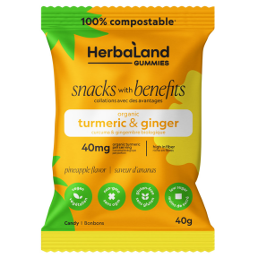 Herbaland   Turmeric & Ginger - Pineapple 12 x 40g