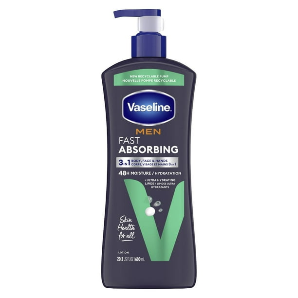 VASELINE FAST ABSORBING LOT MEN 600ML