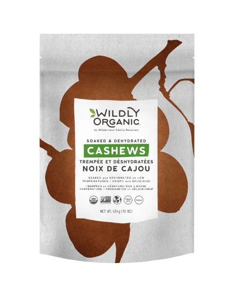 WILDLY ORGANIC Cashews Soaked & Dehyd.,454g
