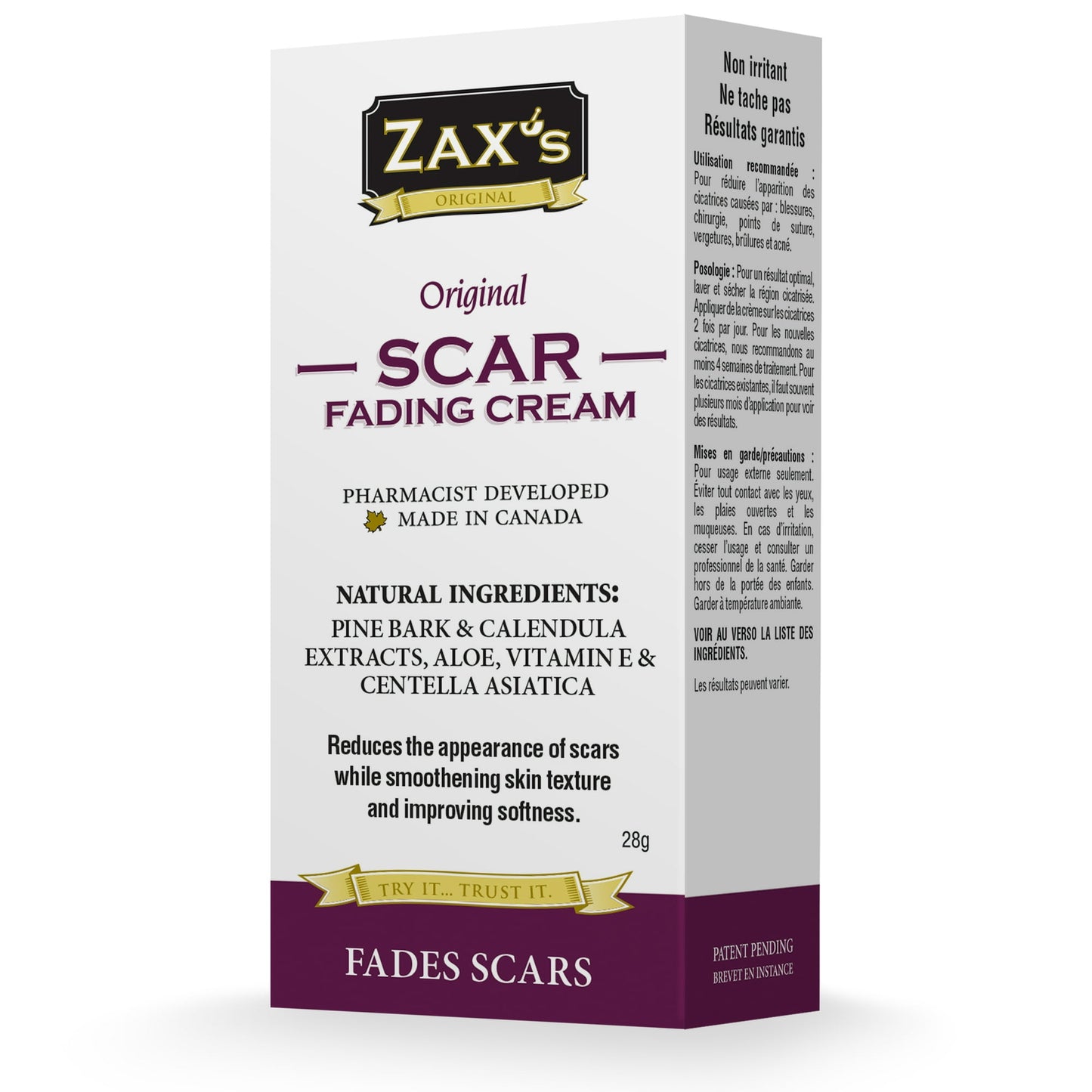 ZAX'S ORIGINAL CREAMS Original Scar Fading Cream 28g