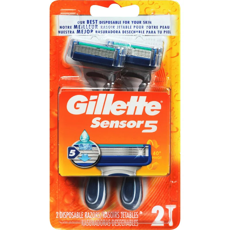 GILLETTE SENSOR 5 RAZORS BASE 2