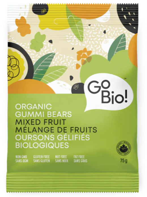 GoBIO! Organics-Organic Fruit Gummi Bears  75g