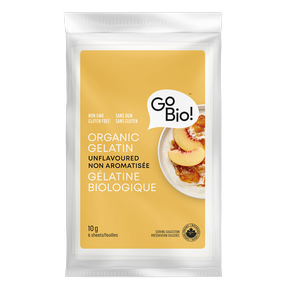 GoBIO! Organics   Organic Gelatin Sheets 20 x 10g