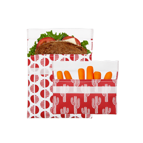 Lunchskins-Reusable Bag Set, Velcro Desert