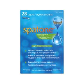 SPATONE    Iron    SPATONE    Iron    Liquid Iron Supplement Apple 28pk