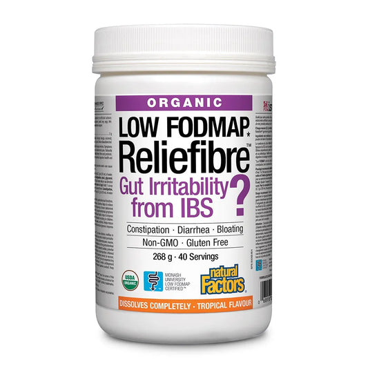 Natural Factors Reliefibre Organic (Tropical Flavour) 268 g