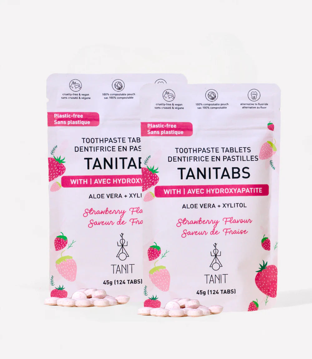 TANIT Toothpste Tab., Strawberry, 124 tab pch