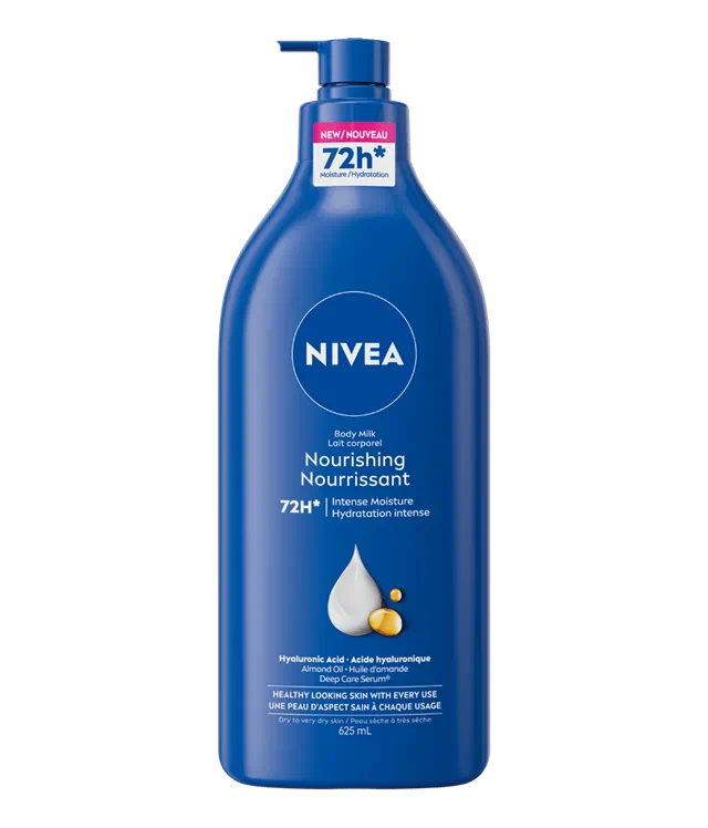 NIVEA NOURISHING BODY MILK 625ML