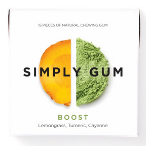Simply Gum   Natural Chewing Gum   Boost Natural Chewing Gum15CT