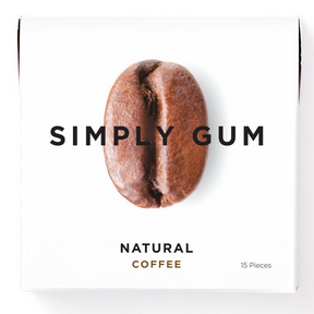 Simply Gum   Natural Chewing Gum   Coffee Natural Chewing Gum15CT