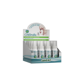 Land Art   ChlOralfa Breath Freshener - Mint 16 x 20ml