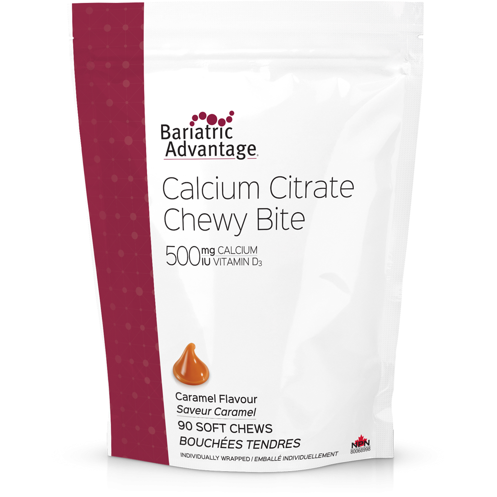 Bariatric Advantage - Calcium Citrate Chewy Bite 500 mg Caramel