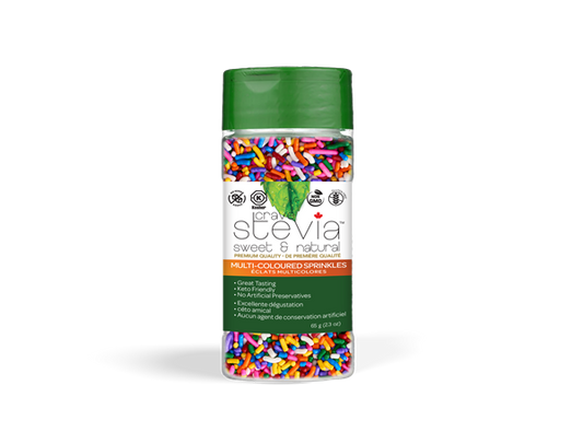 CRAVE STEVIA   Multi Coloured Sprinkles 65g