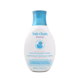 Live Clean   Baby Perfume Free Tearless ShamWash 300ml