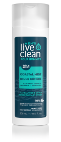 Live Clean   Coastal Mist Bodywash & Shampoo 500ml