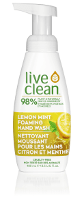 Live Clean   Lemon Mint Foaming Hand Soap 400ml
